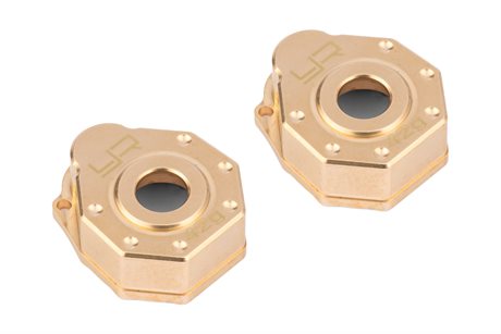 Yeah Racing Brass Front Rear Portal Cover 42g 2 pcs Fits TRX-4 TRX-6
