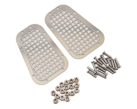 YEAH RACING Stainless Steel Front Hood Vent Plate Type B fits TRX-4
