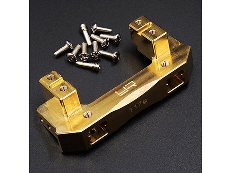 Yeah Racing Brass 117g Front Bumper & Servo Mount Fits TRX-4 TRX-6