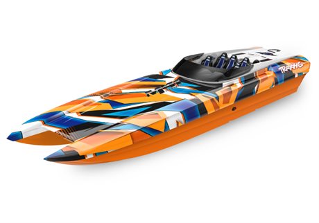 Traxxas DCB M41 Katamaran BL TQi TSM - Utan Batt/Laddare Orange