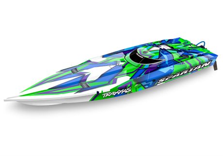 Traxxas Spartan BL TQi TSM - Utan Batteri & Laddare Grön