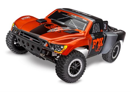 Traxxas Slash VXL 2WD Clipless 1 /10 RTR TQi TSM Fox 272R utan Batt & Laddare
