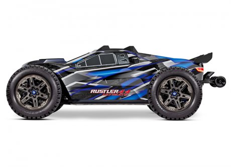 Traxxas Rustler 4x4 Ultimate VXL 1/10 RTR TQ Blå - Björnes Garage!