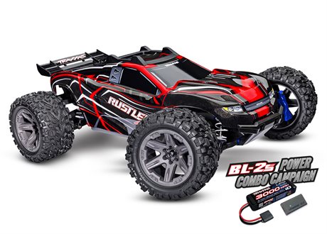 Traxxas Rustler 4x4 BL-2s 1/10 RTR TQ Röd
