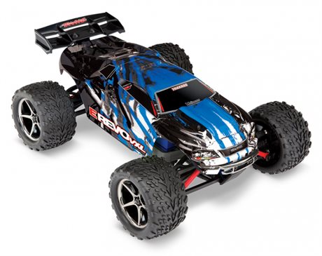 Traxxas E-Revo 1/16 VXL 4WD RTR TQi TSM Blå - USB Med Batt/Laddare