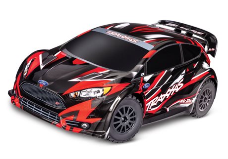 TraxxasFord Fiesta ST Rally 1/10 4WD RTR TQ Röd BL-2S