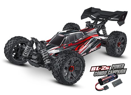 Traxxas Jato 4x4 1/8 BL-2s EHD RTR Röd