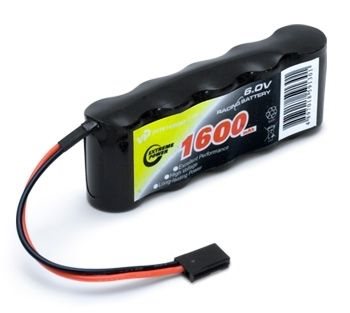 Vapex Mottagarbatteri NiMH 6,0V 1600mAh Rak