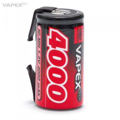 Vapex NiMH Batteri 1,2V 4000mAh Sub-C