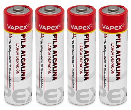 Vapex Plus Alkaline batteri AA 4st