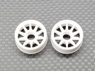 GL Racing White RWD Rims  (N-0)