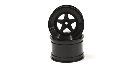 Kyosho Scorpion 2014 Black Rear Wheel 2.2 inches (2)