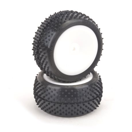Schumacher MEZZO TYRE REAR - YELLOW - PRE-GLUED - PR