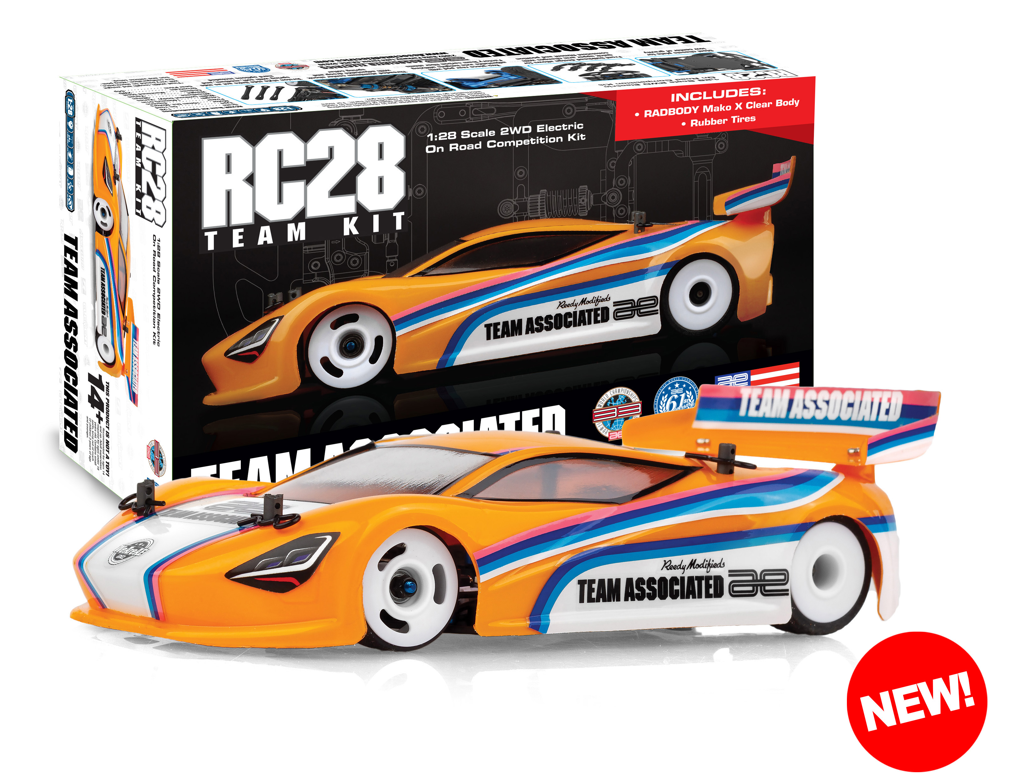 Team Associated Rc28r Team Associated RC28R Team Kit W/Body And Tires - Björnes Garage!
