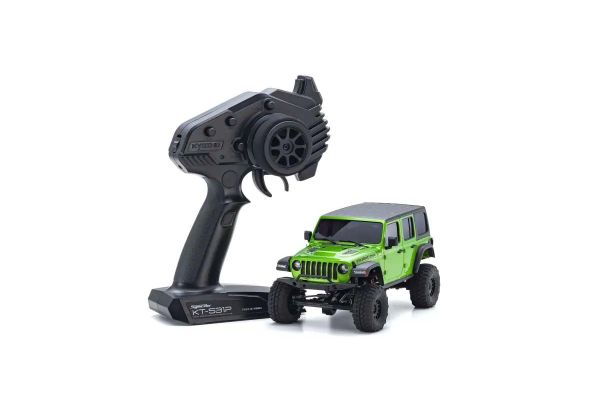 Kyosho Mini-Z 4x4 グリーン Kyosho Mini-Z 4X4 MX-01 Jeep Wrangler Unlimited Rubicon Green (KT531P)