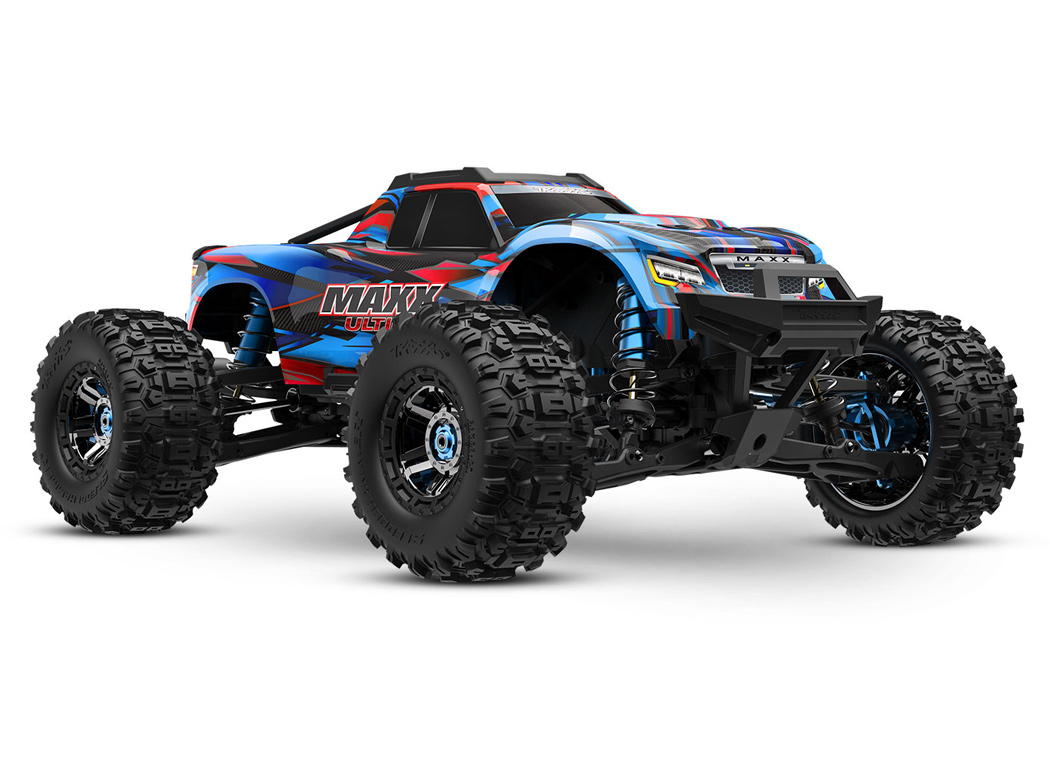 Traxxas MAXX Ultimate VXL-4s 4WD 1/10 RTR TQi TSM Blå - Björnes Garage