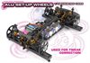 Hudy Alu Set-Up Wheel for 1/10 Rubber Tires (4)