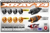 Xray Alu Shock Spring Retaining Collar - Orange (4)