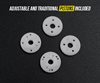 Yeah Racing QUTUS Challenger 55mm Damper Set for 1/10 RC Touring M-Chassis Car Black