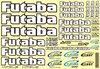 Futaba Original Dekalark bil/båt 18x26cm