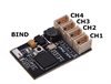 RC KEY MICRO 2.4GHZ FHSS-4 4 CHANNEL RECEIVER - NANO (SANWA COMPATIBLE)