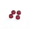Marka Racing Alu 2mm Wheel Lock Nut - Red (4Pcs)