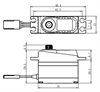 Savöx SV-1250MG Servo 8Kg 0,095s HV Alu Coreless Metalldrev Mini