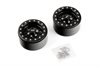 Yeah Racing 1.9 ALUMINUM CNC 5 SPOKE BEADLOCK WHEEL W/WHEEL HUB 2PCS BLACK